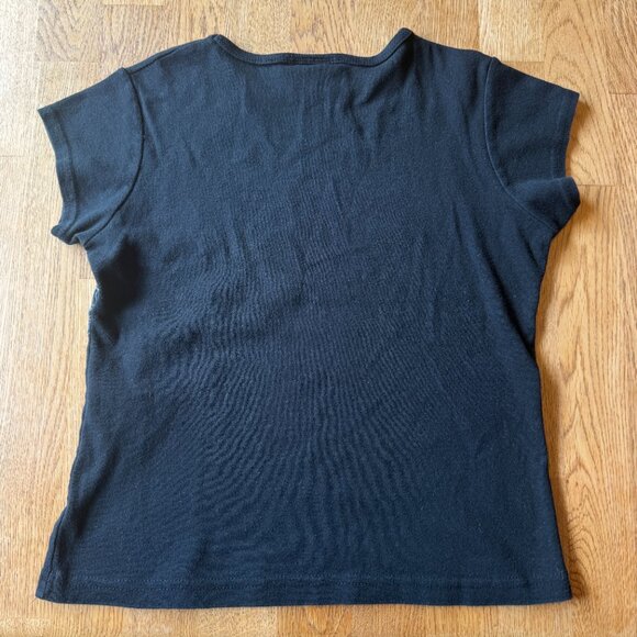 Vintage Disney World Glitter Y2K Baby Tee Magic Kingdom Size Large - Picture 4 of 7